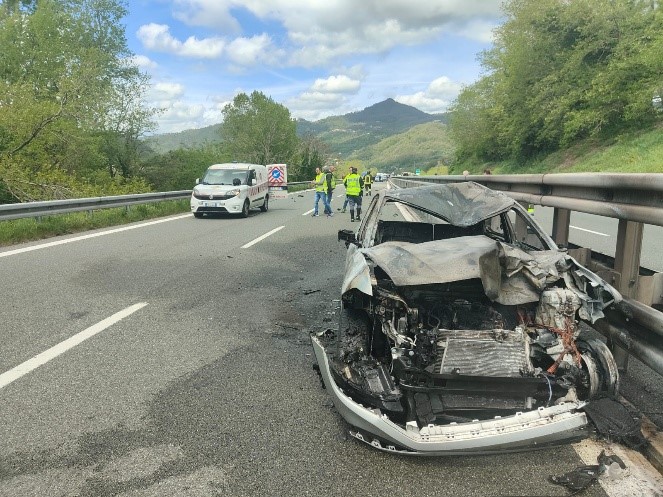 ROSS Gestione di incendio veicolare – A12 Sestri Levante-Livorno