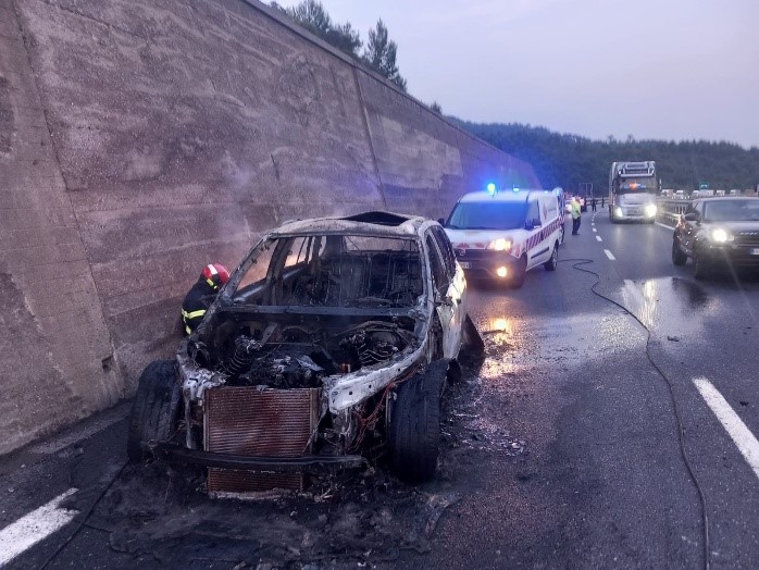 ROSS Principio d’incendio autovettura – A10 Savona-Ventimiglia