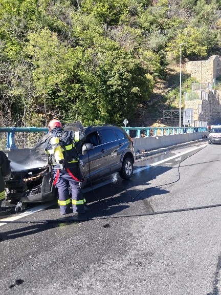 ROSS Principio d’incendio in uscita dalla galleria Ramat – A32 Torino-Bardonecchia